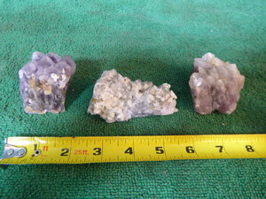 3 Amethyst Stones