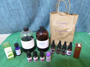 Assortment of Essential Oils and Fragrance Oils