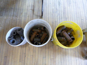 3 Buckets of Pipe Fittings