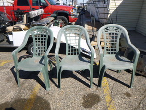 3 Outdoor Patio Chairs