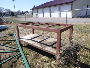 Steel Cart on Wheels