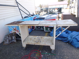 Metal Cart with Fold Down Sides