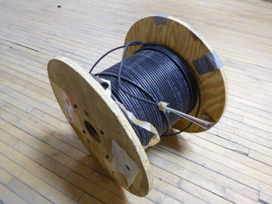 Partial Spool of Corning Optical Cable
