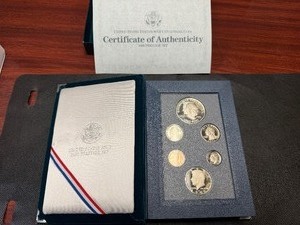 1990 Eisenhower Silver Prestige Mint Set in Original U.S. Mint Package with COA - Greysheet Wholesale Value is $92.56