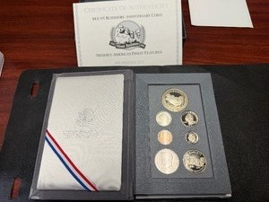 1991 Mount Rushmore Silver Prestige Mint Set in Original U.S. Mint Package with COA - Greysheet Wholesale Value is $99.21