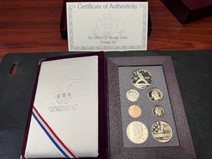 1992 Olympic Silver Prestige Mint Set in Original U.S. Mint Package with COA - Greysheet Wholesale Value is $97.06