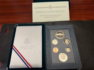 1996 Botanic Garden Silver Prestige Mint Set in Original U.S. Mint Package with COA - Greysheet Wholesale Value is $97.56