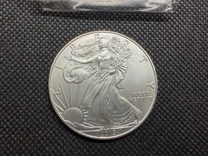 2013 Beautiful Uncirculated 1 Oz. Silver American Eagle  Greysheet Wholesale Value is $96.40