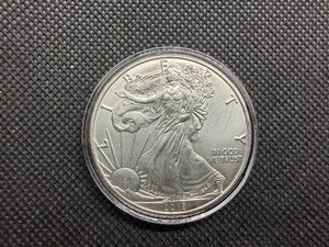 2018 Beautiful Uncirculated 1 Oz. Silver American Eagle  Greysheet Wholesale Value is $96.40