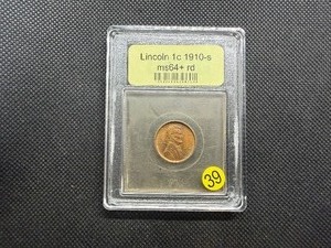 1910-S Lincoln Cent USCG MS64 RD - Greysheet Wholesale Value for an MS64 RB is $150