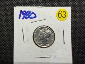1930 High Grade Silver Mercury Dime
