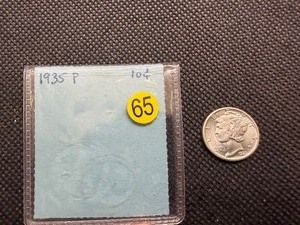 1935 High Grade Silver Mercury Dime
