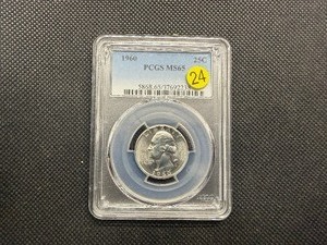 1960 Washington Silver Quarter  PCGS MS65 -  PCGS Price Guide Value for An MS65 is $30