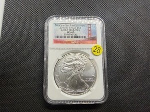 2011-S  Early Releases 1 Oz. Silver American Eagle NGC MS69  - NGC Price Guide $99