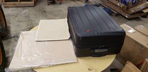 Luggage and 2 foldable resin double square hamper