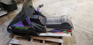 Vintage Artic Cat kids snowmobile - has sat in a heated shop for years but has not run for sometime