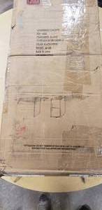 Desk with 2 cabinets  Black cherry