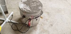 Small water heater worked when removed