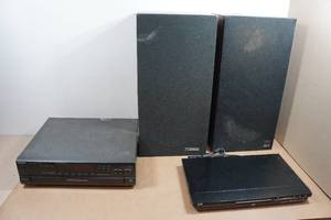 Omega Tower Speakers with CD Changer and DVD Player