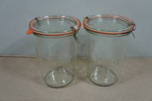 2 Weck 34L Mold Canning Jars