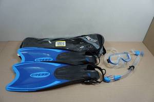 Cressi Adult Rondine Palau Fin Snorkel Set - Fin Size LXL
