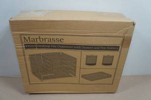Marbrasse 4-Tray Desktop File Organizer