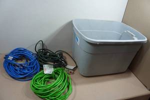 Extension Cords and Bin