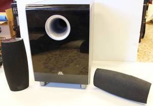 JBL CS100Sub Cinema Sound Speaker System, One SUB & 2 Speakers