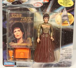 Star Trek Next Generation 7th Season Vintage 1993 Play Mates Skybox Lwaxana Troi WCollector Card New Sealed