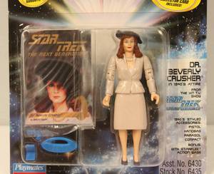 Star Trek Holodeck Series Vintage Play Mates Skybox Dr. Beverly Crusher WCollector Card New Sealed