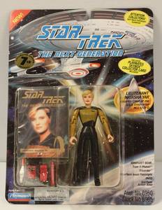 Star Trek Next Generation 7th Season Vintage Play Mates Skybox Lieutenant Natasha Yar WCollector Card New Sealed