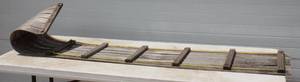 Flexible Wood Toboggan. Snow Sled Adults & Kids Approx. 6 Ft Long X 17 Inch Long