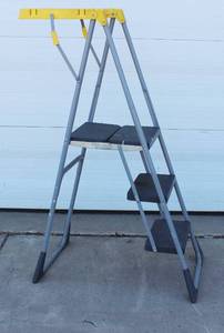 Lift Ladder 3 Steps Steel Step Ladder