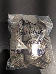 100 Various Date And Condition Buffalo Nickels