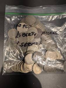 100 Mixed Date And Condition Liberty Nickels