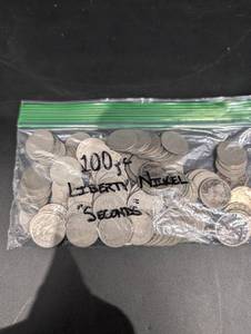 100 Mixed Date And Condition Liberty Nickels