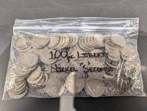 100 Mixed Date And Condition Liberty Nickels