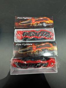 Fire Fighters Fire Fighter Pocket Knives 2-Pack in Retail Boxes