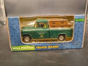 John Deere 1955 Pickup Truck Bank - 125 Scale No. 105 Midland Implement