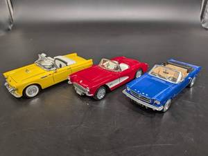 Diecast Model Cars (Lot of 3) - Ford Mustang 289 & Fuel Injection Markings