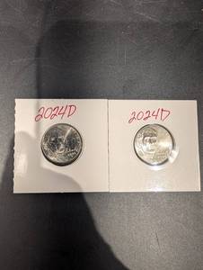 2024-D Jefferson Nickel 2-Coin Set - Denver Mint U.S. 5 Cents