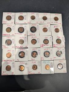Lincoln Memorial Pennies Mixed Dates 1958D-2023D (20 Coins)