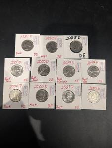 Washington Quarters - 1981P, 2000PD, 2005D, 2014D, 2019P, 2021D, 2023D, 2002S