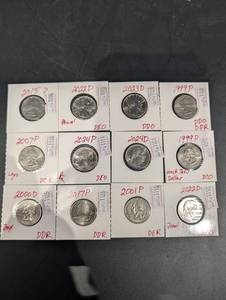 Washington Quarter Collection - 12 Coins, PD 1999-2024, Variety Codes Noted