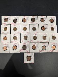 Assorted Lincoln Cent Variety Coin Holders - 1946-2024 (DS Mintmarks)