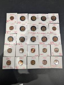 Lincoln Cent Variety Assortment - 25-Piece Dates 1953S-2024D