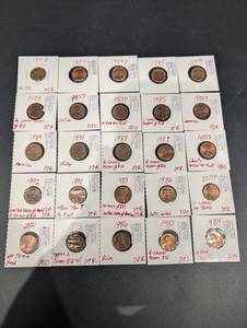 Lincoln Cent - Doubled Die Variety Collection (DDRDCRDDODER) 1971D-2021