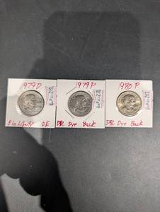 Lot Of 3 Susan B Anthony Dollars