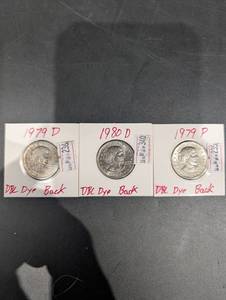 Lot Of 3 Susan B Anthony Dollars