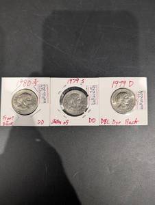 Lot Of 3 Susan B Anthony Dollars